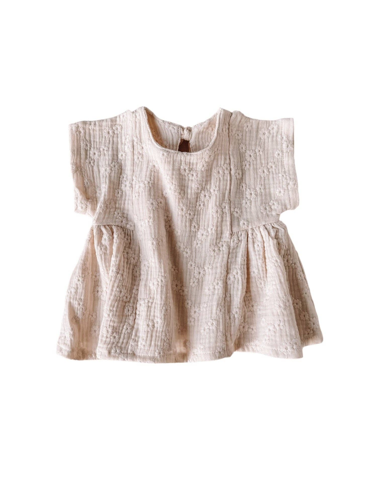 Vestitino in mussola ricamata