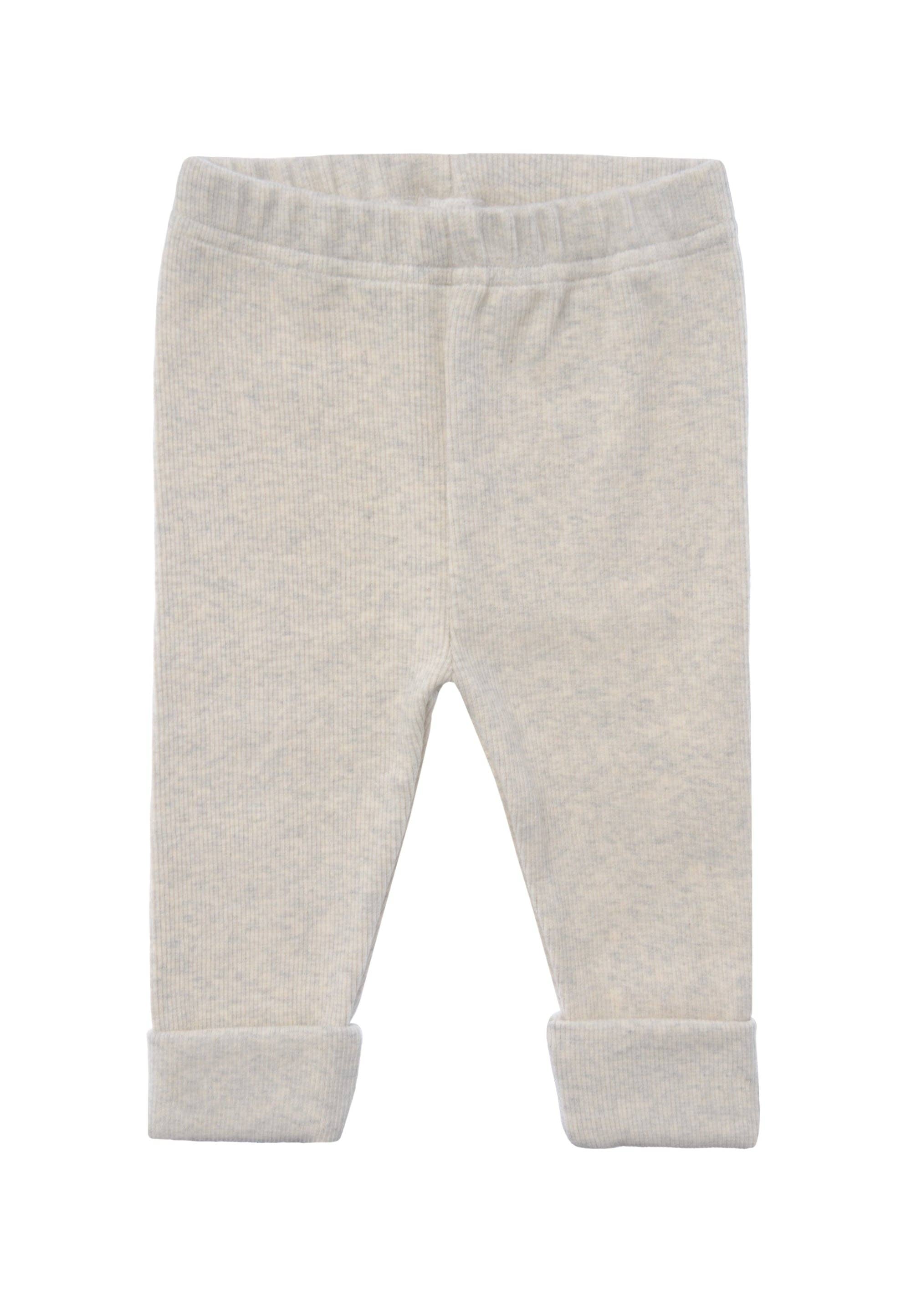 Leggings in cotone a costine